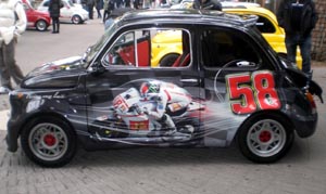 Il club Fiat 500 ricorda Marco Simoncelli