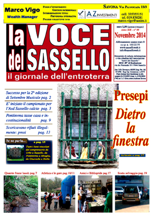 In edicola La Voce del Sassello di novembre