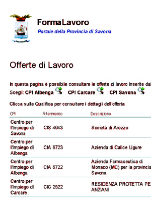 Savona. E nato Formalavoro, portale per assumere personale