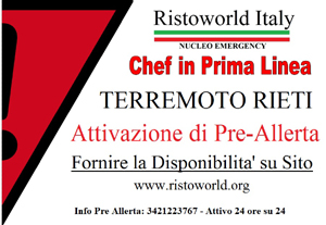 Terremoto. Ristoworld attiva la cucina da campo