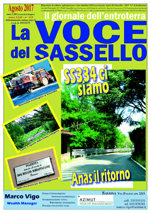La Voce del Sassello nelle edicole